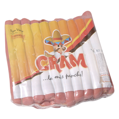 Salchichas con piel Cram